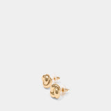 Small Knot Earrings - SELF PORTRAIT - Metal - Gold