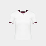 Signature T-Shirt - Courreges - Cotton - White