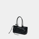 Le City East West Shoulder Bag - Balenciaga - Leather - Black