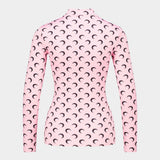 Moon Ls Highneck T-Shirt - Marine Serre - Synthetic - Pink