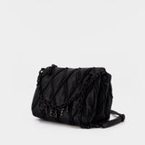 Charm-D Medium Shoulder Bag - DIESEL - Synthetic Leather - Black