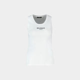 Tank Top Paris - Balmain - Cotton - White