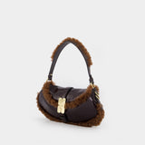 B Kat Piping Shoulder Bag - Ganni - Synthetic - Brown