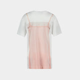 Slip Dress Trompe L'oeil T-Shirt - Simone Rocha - Cotton - White