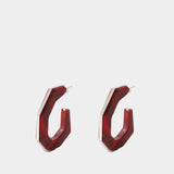 Large Hoops Earrings - Isabel Marant - Synthetic - Silver
