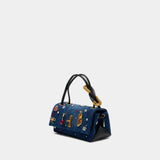 The Mini Dual Top Handle Shopper Bag - Marc Jacobs - Cotton - Blue