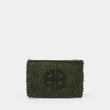 Rio Clutch - ANINE BING - Raffia - Green