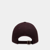 Ac Logo Cap - Courreges - Cotton - Burgundy