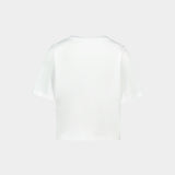Taida Heart Strass T-Shirt - Zadig & Voltaire - Cotton - White