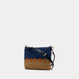 Flat Purse - Marni - Raffia - Multicolor