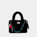 Apple Charm Purse - Charles Jeffrey Loverboy - Cotton - Black