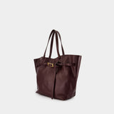 Elly Small Shopper Bag - ANINE BING - Leather - Burgundy