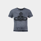 Paris Orb Mini Peru' T Shirt  - Vivienne Westwood - Cotton - Grey