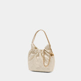 Fleming Mini Shoulder Bag - Tory Burch - Leather - Beige