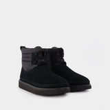 Classic Mini Lace-up Men Synthetic, Black