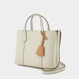 Perry Small Tote Bag - Tory Burch - New Ivory - Leather
