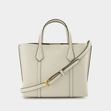 Perry Small Tote Bag - Tory Burch - New Ivory - Leather