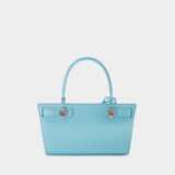Petite Lee Radziwill Cat Eye Bag - Tory Burch - Blue - Leather