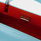 Petite Lee Radziwill Cat Eye Bag - Tory Burch - Blue - Leather
