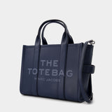 The Small Tote in Blue Sea Leather