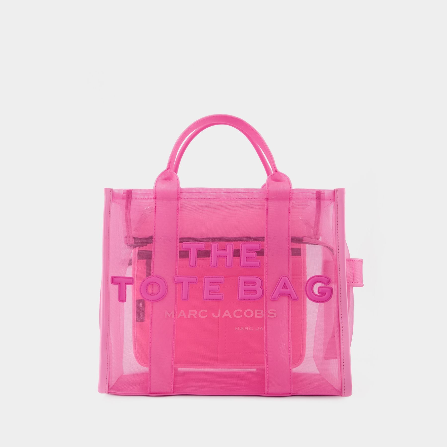 Bubblegum Pink Nylon Tote Bag