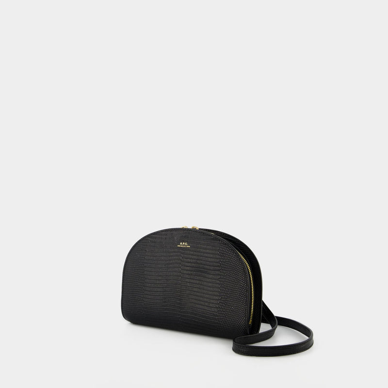 Geneve Mini Hobo Bag - A.P.C. - Black - Leather