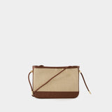 Helene Shoulder Bag - A.P.C. - Canvas - Hazelnut