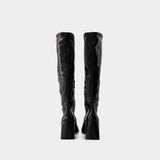 Heritage Vinyl Boots - Courreges - Leather - Black