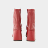 Heritage Boots - Courreges - Leather - Burgundy