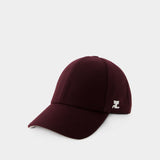 Signature Cap- Courreges - Wool - Burgundy