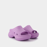 Pool Crocs Slide Rub in Purple