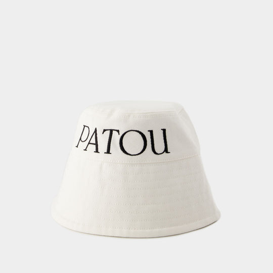 Patou Bucket Hat - PATOU - Cotton - White