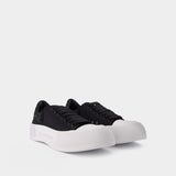 Oversized Sneakers - Alexander Mcqueen - Black/White - Leather