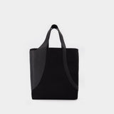 Medium Crossbody Totebag in Black Polyester