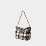 Small Peak Hobo Bag - Alexander McQueen - Tweed - Multi
