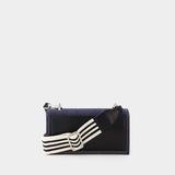 The Knuckle Satchel Crossbody - Alexander Mcqueen - Leather - Blue