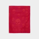Skull Scarf - Alexander Mcqueen - Silk - Red