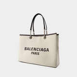 Duty Free Tote Bag L - Balenciaga - Cotton - Beige