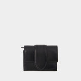 Le Compact Bambino Card Holder - Jacquemus - Leather - Black