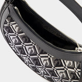 Moon Diamant Mini Eclips Hobo Bag - Marine Serre - Leather - Black