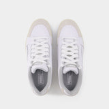 Slipstream Retro Baskets in White Leather