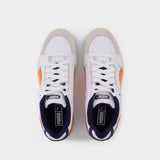 Slipstream Retro Baskets in White Leather