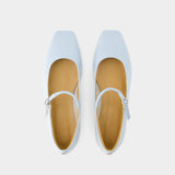 Uma Ballerinas - Aeyde - Leather - Blue
