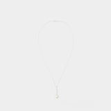 Lustre of the moon Necklace in Silver
