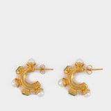 The Traveller's Path Earrings in Gold