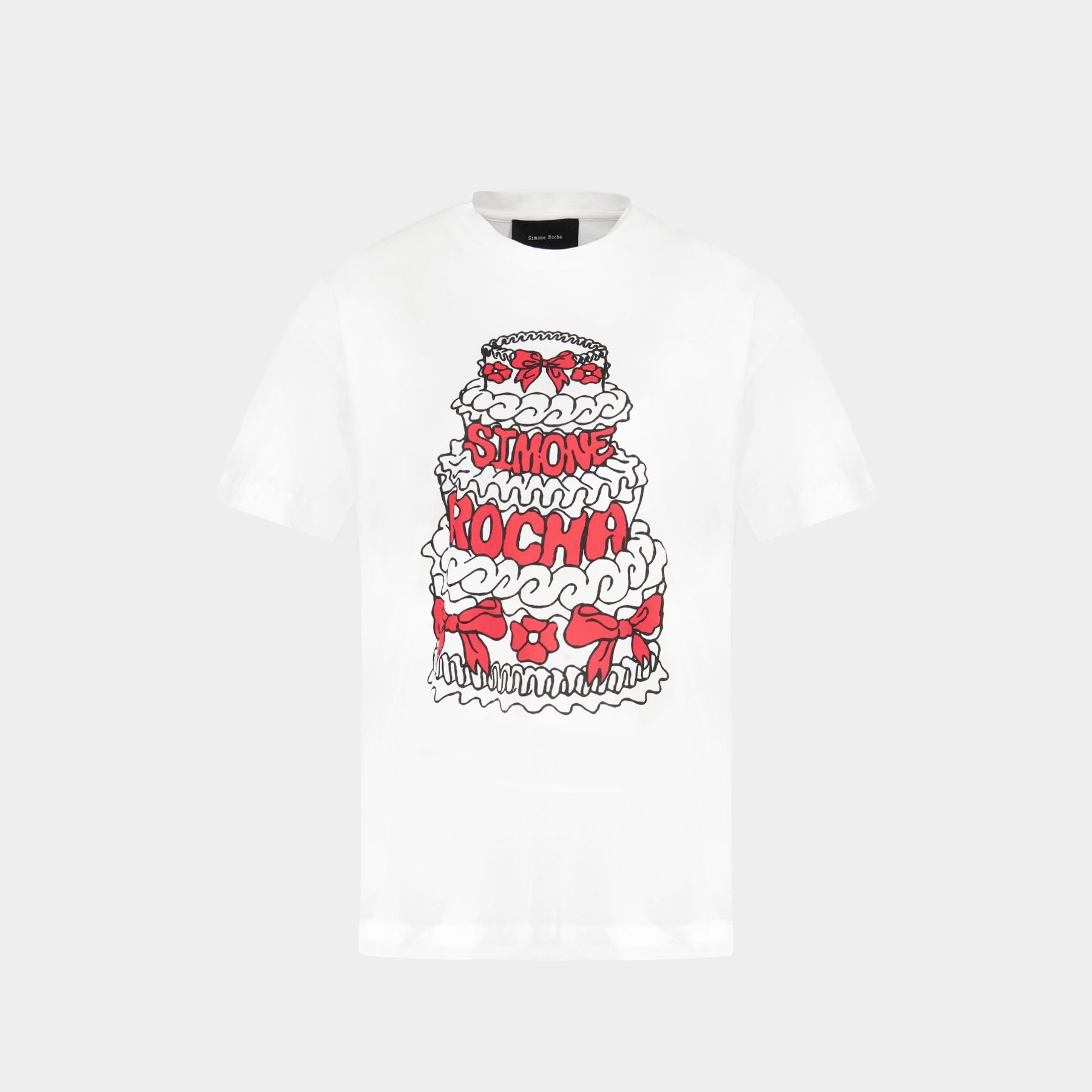 Cake Print T Shirt Simone Rocha Cotton White