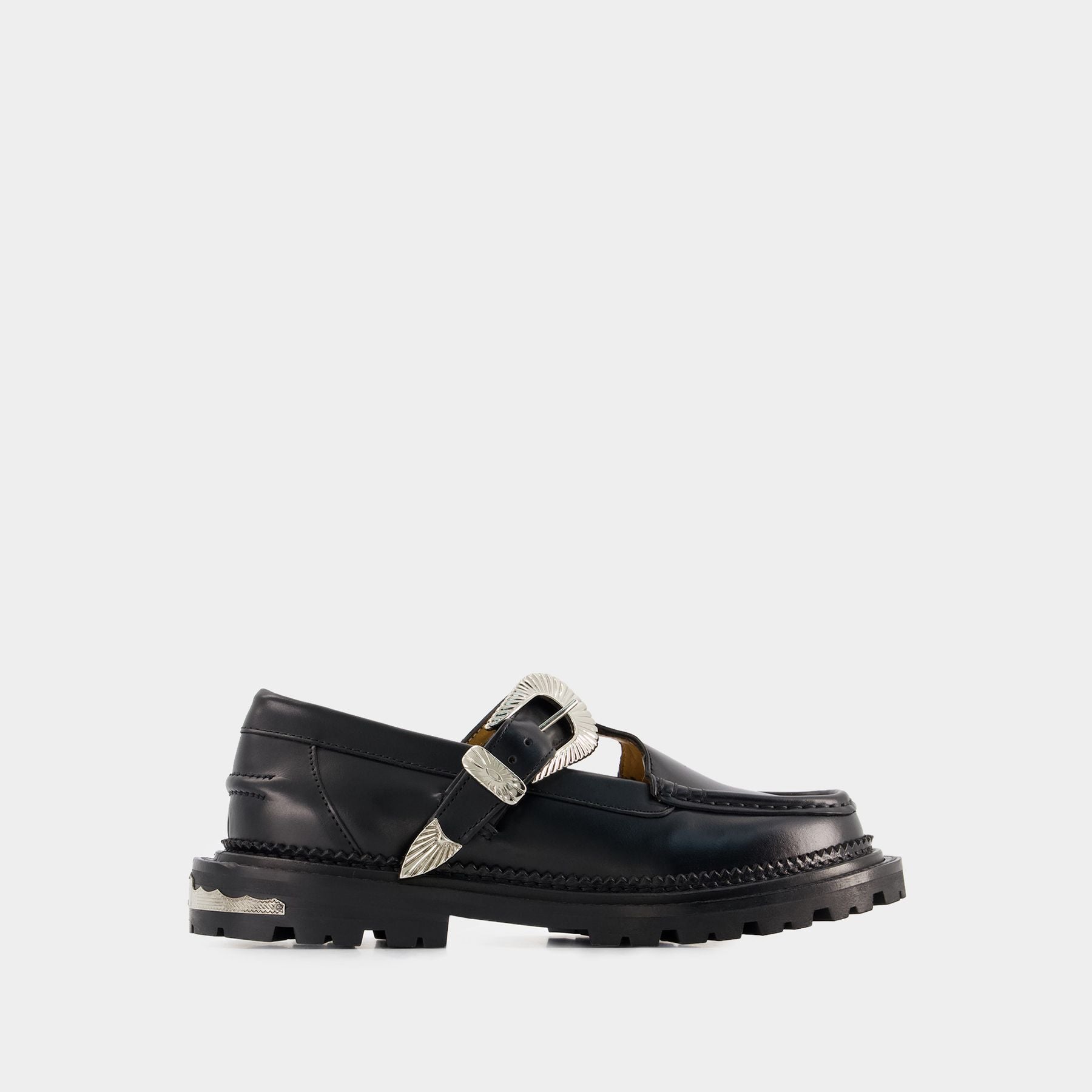 サンダル・ミュール TOGA Aj1070 Loafers - Toga Pulla - Leather - Black Aj1070 Loafers - Toga Pulla - Leather - Black