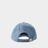Logo Cap - Ganni - Cotton - Denim