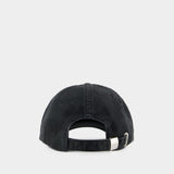 Patch Cap - Ganni - Cotton - Beige