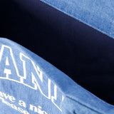 Large Easy Tote Bag - Ganni - Cotton - Denim
